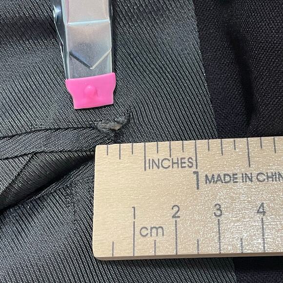 Vintage Oscar de la Renta Black Wool Blazer Sport Coat 44L Gold Crest Buttons - Picture 5 of 12